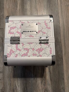 Impressions White & Pink Hello Kitty Hard Cosmetic Case